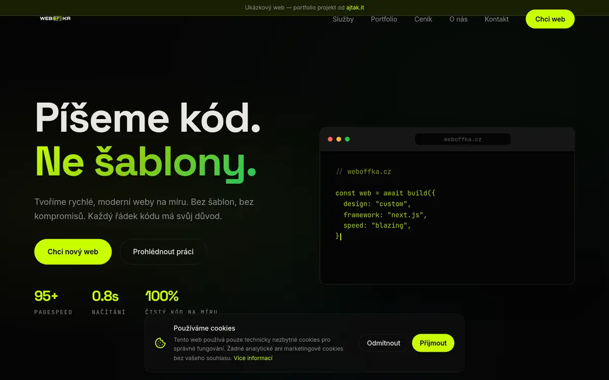 Náhled webu Weboffka